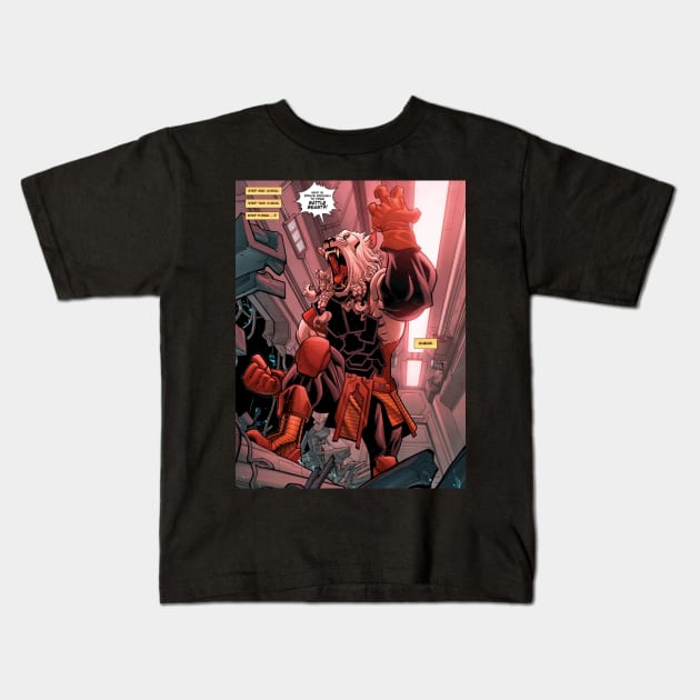 battle beast Kids T-Shirt by super villain